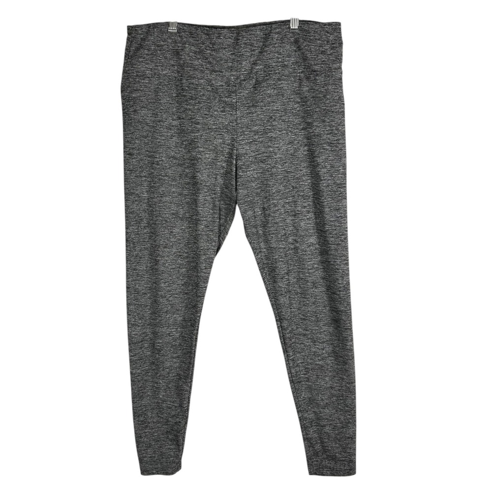 No Boundaries Womens XXL/1X Space Dye Grey High Waisted Stretch Leggings